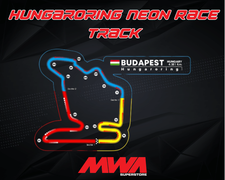 Hungaroring Neon Race Track