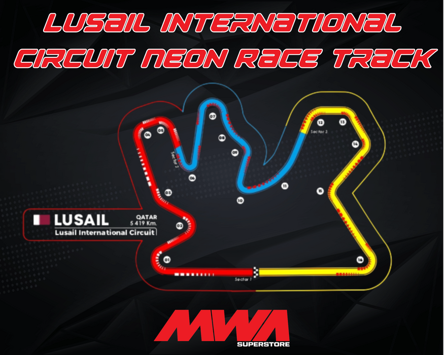 Lusail International Circuit Neon Race Track