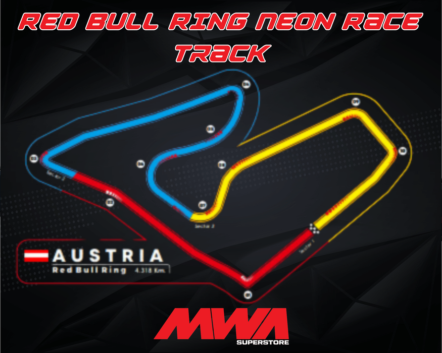 Red Bull Ring Neon Race Track