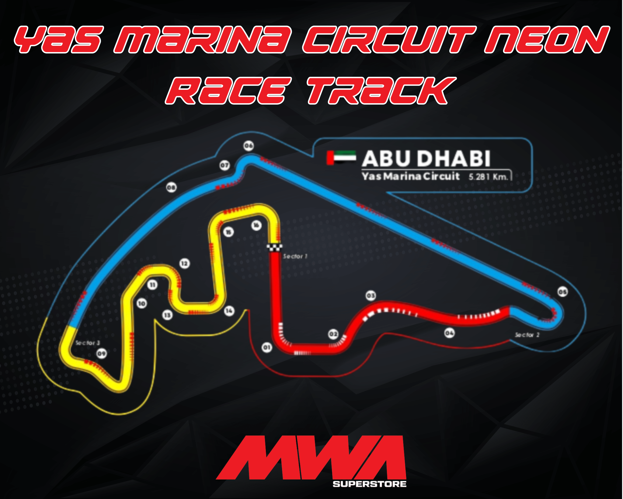 Neon Racing Track Neon Race Tracks — Motor Sports Wraps